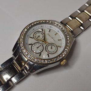 Silver Tone Metal Jade Le Baum Watch